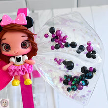 Load image into Gallery viewer, Girl Minnie Ears Dolly Headband pearls pink