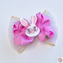 Load image into Gallery viewer, Bunny Sparkly Glasses Hair Clip