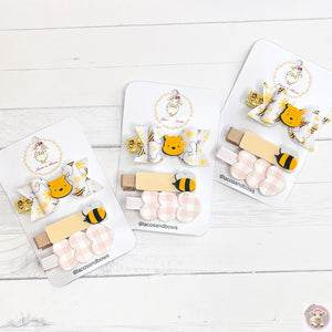 Winnie the Pooh Hair Clips Set of 3