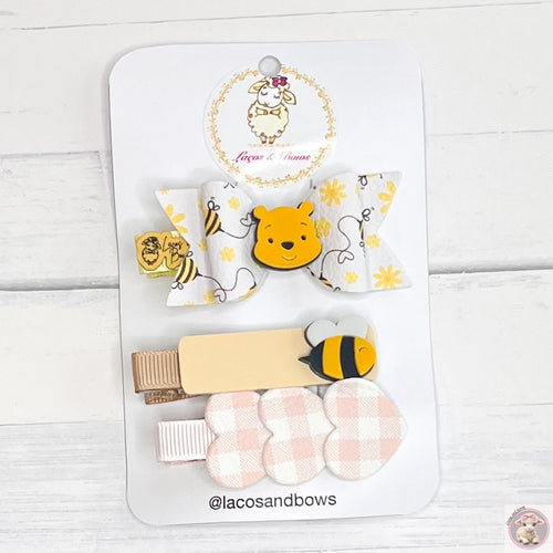 Winnie the Pooh Hair Clips Set of 3