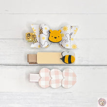 Load image into Gallery viewer, Winnie the Pooh Hair Clips Set of 3