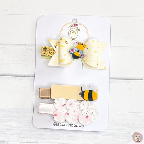 Bubble Bee (Winnie the Pooh) Hair Clips Set of 3