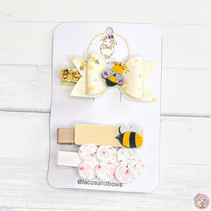 Bubble Bee (Winnie the Pooh) Hair Clips Set of 3