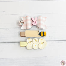 Load image into Gallery viewer, Piglet (Winnie the Pooh) Hair Clips Set of 3