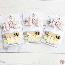 Load image into Gallery viewer, Piglet (Winnie the Pooh) Hair Clips Set of 3